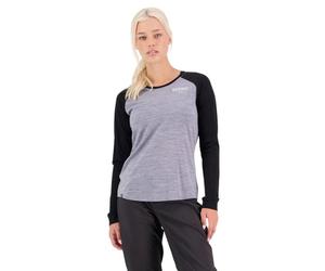 Mons Royale Icon Raglan - maglietta tecnica - donna Black/Grey L
