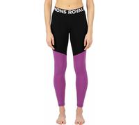 Mons Royale - Legging tecnico in Lana Merino - Cascade W Merino Base Layer Legging Purple Bolt per Donne - Taglia S - Rosa