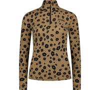 Mons Royale - Primo strato tecnico da donna con collo a zip - Cascade W Merino Base Layer 1/4 Zip Long Sleeve Aoraki Lily Toffee per Donne - Taglia M - Marrone
