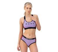 Mons Royale Stella X-Back - reggiseno sportivo a basso sostegno - donna XL Purple woman Lana Merino,Zq - Regenerative Strong Wool