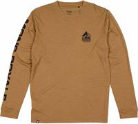 Mons Royale - T-shirt in Lana a maniche lunghe - Icon M Merino Classic Long Sleeve Toffee per Uomo - Taglia M - Marrone