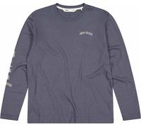 Mons Royale - T-shirt leggera in cotone organico e merino - Yonder M Merino Organic Cotton Long Sleeve Vintage Black per Uomo in Cotone - Taglia S - Grigio