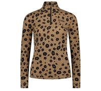 Mons Royale - Primo strato tecnico da donna con collo a zip - Cascade W Merino Base Layer 1/4 Zip Long Sleeve Aoraki Lily Toffee per Donne - Taglia M - Marrone