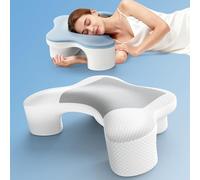 MONSAO Cuscino ergonomico per chi dorme sul fianco con giromanica - Cuscino ortopedico per cervicale in memory