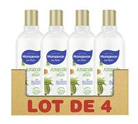 Monsavon - Gel doccia alla mandorla molto dolce, confezione da 4 x 300 ml