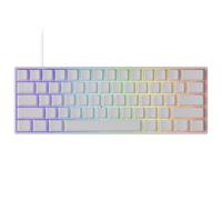 MONSGEEK FUN60 Pro Rapid Trigger Gaming Keyboard 8k SP Interruttore Magnetico HE Tastiera Wired 60% Bianco Shine-Through (Interruttore Magnetico Glare)