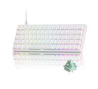 MONSG UN68 HE Tastiera 65% Hall Effect Rapid Trigger QWERTY | Tastiera Gaming Bianca Switch Magnetico, RT0.005mm, 8000Hz, Attivazione Regolabile FPS PC Mac