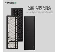 MonsGeek M2 V5 VIA Kit tastiera meccanica/barebone Alluminio 1800 Dimensioni compatte Smontaggio rapido Tastiera tri-modale RGB Hot Swap
