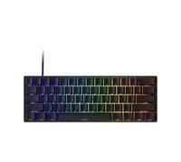 MONSGEEK Tastiera da gaming FUN60 Pro con grilletto rapido, switch magnetico 8k SP, tastiera HE, cablata, finitura nera lucida al 60% (switch magnetico antiriflesso, layout USA)