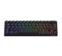 MONSGEEK Tastiera Fun60 Pro Rapid Trigger, precisione RT 0,01 mm, 8000Hz, tastiera da gioco RGB cablata 60% con interruttori magnetici, per PC/Mac (Black, Layout ISO)