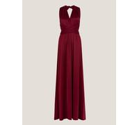 monsoon Abito da damigella d'onore Maxi Monsoon Thea con scollo a fiocco e vestibilità regolabile 44 rosso