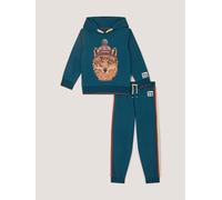 Monsoon Completo Felpa con cappuccio e pantaloni da jogging Monsoon Winter Wolf Set 152158cm blu