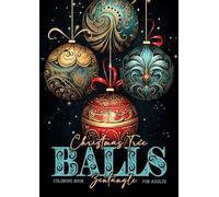 Monsoon Publish Christmas Tree Balls Zentangle Coloring Book for Adu (Tascabile)