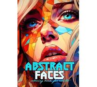 Monsoon Publishing Abstract Faces Coloring Book for Adults (Tascabile)