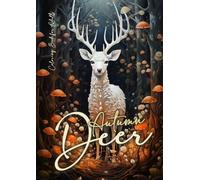 Monsoon Publishing Autumn Deer Coloring Book for Adults (Tascabile)