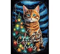 Monsoon Publishing Cats in Christmas Trees Coloring Book for Adults (Tascabile)