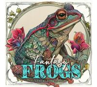 Monsoon Publishing Fantasy Frogs Coloring Book for Adults (Tascabile)