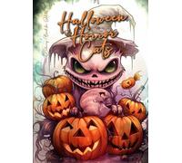 Monsoon Publishing Halloween Horror Cats Coloring Book for Adults (Tascabile)