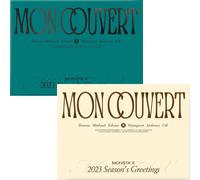MONSTA X 2023 SEASON’S GREETINGS DESK + CALENDARIO DA PARETE SET 2 VER K-POP ...