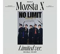MONSTAX - MONSTA X - [ NO LIMIT ] 10th Mini Album ( LIMITED EDITION ) 1ea CD+72p Photo Book+1ea Photo Card+1ea Paper Stand+1ea Folded Poster(On pack)+1ea Post Card+2ea STORE GIFT CARD