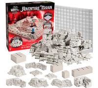 Monster Adventure Terrain 107 Piece Paintable Rock Formation Expansion Set - Ful