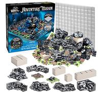 Monster Adventure Terrain 107pc Dipinto Formazione Roccia Base Set Completamente Modulare, Impilabile 3D Da Tavolo Builder Uso Da Solo o w altri Set Perfetto per DND Dungeons Draghi, Pathfinder, tutti i giochi RPG