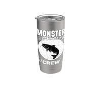 Monster ANGLER CREW Acqua dolce Pesce Pesca Mostri Bicchiere termico in acciaio inox doppia parete