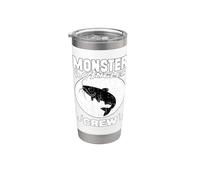 Monster ANGLER CREW Acqua dolce Pesce Pesca Mostri Bicchiere termico in acciaio inox doppia parete