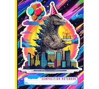 Monster Birthday Composition Notebook: Kaiju Party Lizard Cake Journal for Students, College Boys, and Movie Fans