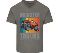 Monster Camion Sono il Mio Jam Uomo Scollo A V Cotone T-Shirt