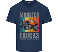 Monster Camion Sono il Mio Jam Uomo Scollo A V Cotone T-Shirt