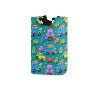 Monster Car Colorful Green lavanderia cesti, pieghevole e impermeabile grande lavanderia con manico robusto organizzazione mini utilità per casa garage armadio canastas para ropa sucia