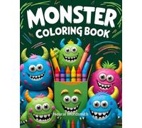 Monster Coloring Book: cute and funny monsters and creatures, coloring pages with creative coloring pictures for children from 4 years, 66 great motifs for coloring and fun
