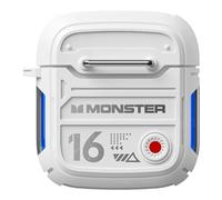 Monster Cuffie Wireless, Bluetooth 5.3, Qualità Audio Hi-Fi, Controllo Touch, Design Ergonomico In-Ear (White)