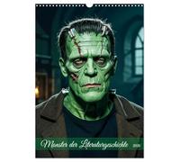 Monster der Literaturgeschichte (Wandkalender 2026 DIN A3 hoch), CALVENDO Monatskalender: Ein Kalender mit 12 düsteren Bildern literarischer Horrorwesen. Jeder Monat zeigt ein ikonisches Monster.