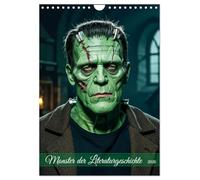 Monster der Literaturgeschichte (Wandkalender 2026 DIN A4 hoch), CALVENDO Monatskalender: Ein Kalender mit 12 düsteren Bildern literarischer Horrorwesen. Jeder Monat zeigt ein ikonisches Monster.
