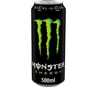 Monster Energy - 1 Lattina da 500 ml, Energy Drink con Ginseng, Taurina, Caffeina e Vitamine Gruppo B, Bevanda Energetica dal Gusto Originale e Fresco