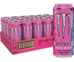 Monster Energy Drink Ultra Fantasy Ruby Red 24 x 500ml
