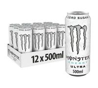 MONSTER ENERGY DRINK ULTRA ZERO 500 ML -12 LATTINE