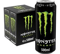 Monster Energy Green, Bevanda Energetica dal Gusto Eccezionale con Miscela Energetica e 180 mg di Caffeina, 4 Lattine da 500 ml