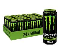 Monster, Monster Green Zero, Bevanda Energetica dal Gusto Eccezionale con Miscela Energetica e 180 mg di Caffeina, Senza Zuccheri, 24 Lattine da 500 ml