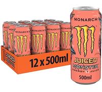Monster Energy Monarch, 12 x 500 ml, scatola usa e getta, con un mix di pesca e netttarin