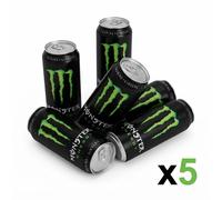 Monster Energy - Original Green Energy Drink con Taurina e Ginseng 5 Lattine