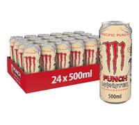 Monster Energy Pacific Punch, Bevanda Energetica dal Gusto Eccezionale con Miscela Energetica e 160 mg di Caffeina, 24 Lattine da 500 ml