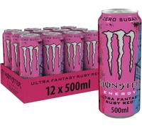 Monster energy ultra fantasy ruby rosso, 12 x 500 ml