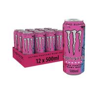 Monster energy ultra fantasy ruby rosso, 12 x 500 ml