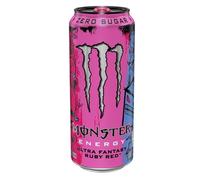 Monster energy ultra fantasy ruby rosso, 12 x 500 ml
