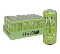 Monster Energy Ultra Paradise - 24 Lattine da 500 ml, Energy Drink Zero Zuccheri e Poche Calorie, Bevanda Energetica dal Gusto Leggero e Rinfrescante di Kiwi e Lime