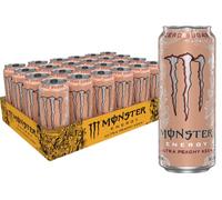 Monster Energy Ultra Peachy Keen, Bevanda energetica senza zucchero, 453,6 g (confezione da 24)