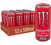 Monster Energy Ultra Red! - 16 Oz Cans - 12 Pack by Monster Energy